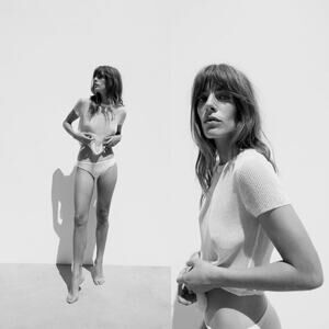 ZARA Mesh Short Sleeves Tee Shirt Top White Small